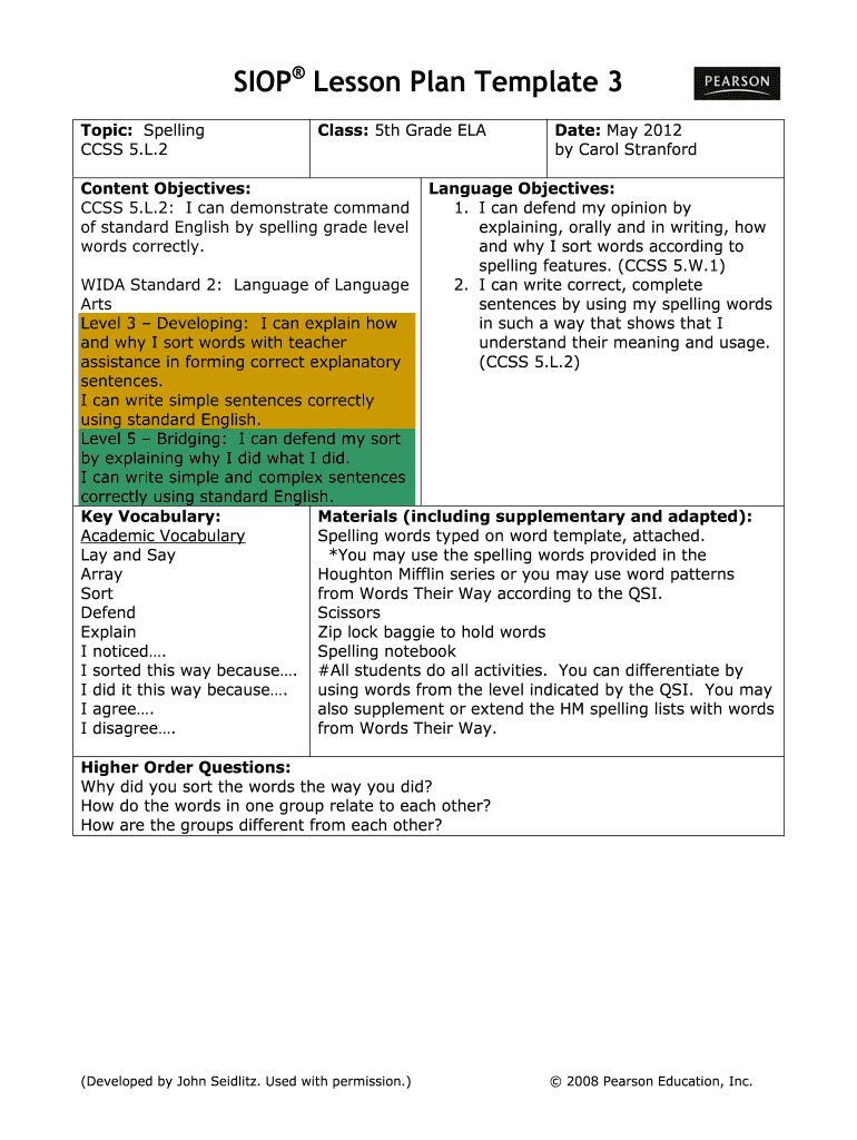 Detail Weekly Lesson Plan Template Doc Nomer 51