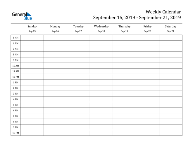 Detail Weekly Planner Template 2019 Nomer 2