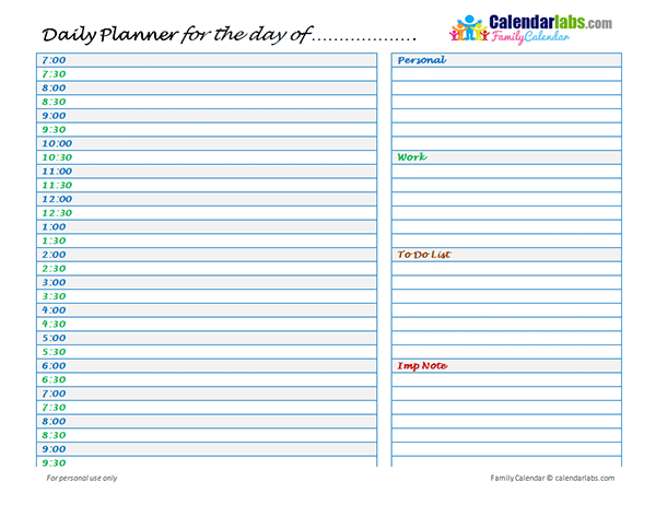 Detail Weekly Planner Template 2019 Nomer 12