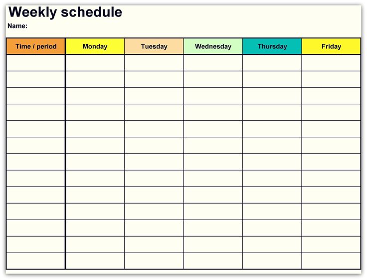 Detail Weekly Planner Template 2019 Nomer 13