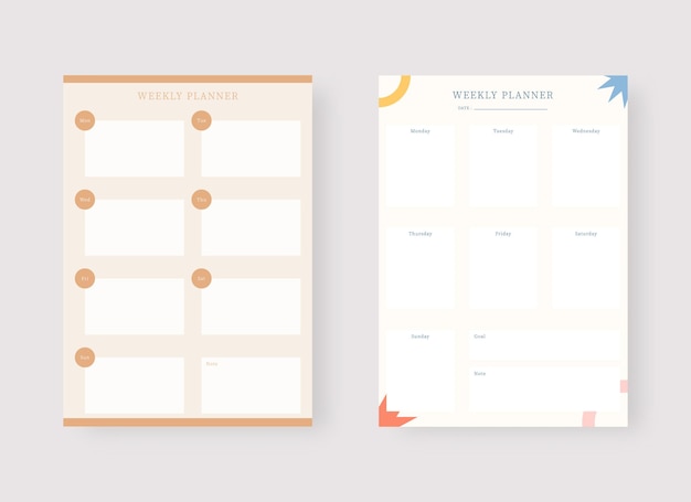 Detail Weekly Planner Template 2019 Nomer 26