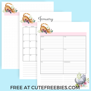 Detail Weekly Planner Template 2019 Nomer 28
