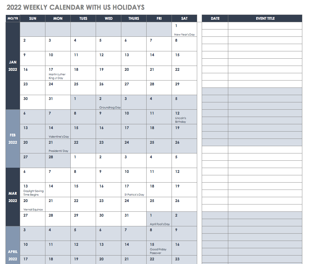 Detail Weekly Planner Template 2019 Nomer 36