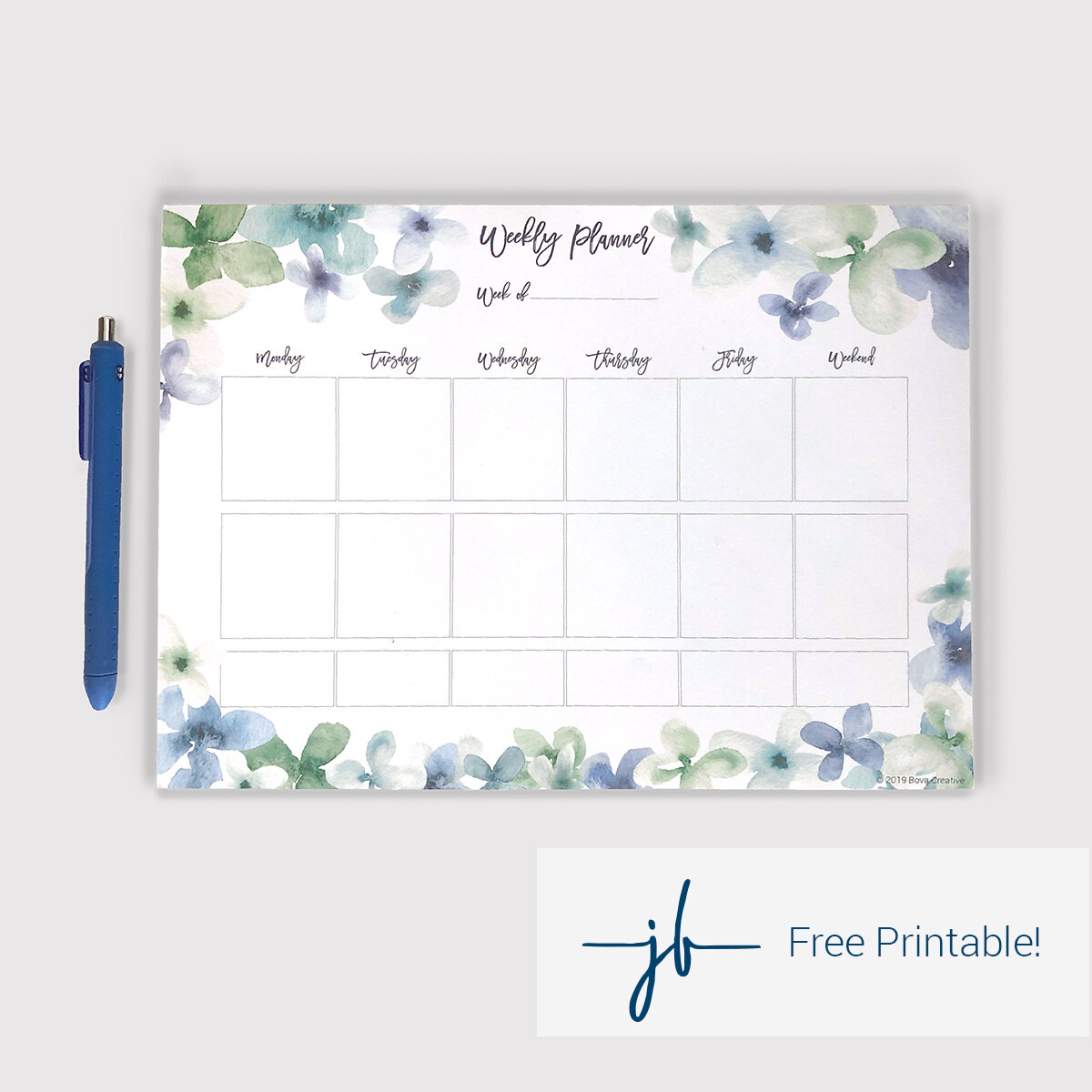 Detail Weekly Planner Template 2019 Nomer 52