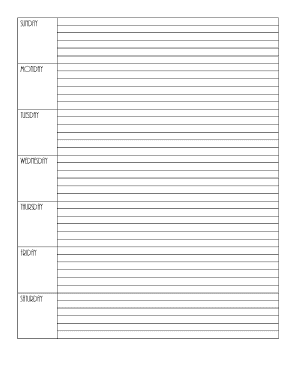 Detail Weekly Planner Template Nomer 27