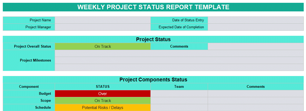 Detail Weekly Report Template Nomer 44