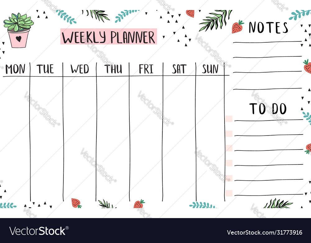 Detail Weekly Rota Template Nomer 50