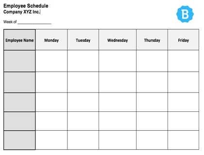 Detail Weekly Rota Template Nomer 8