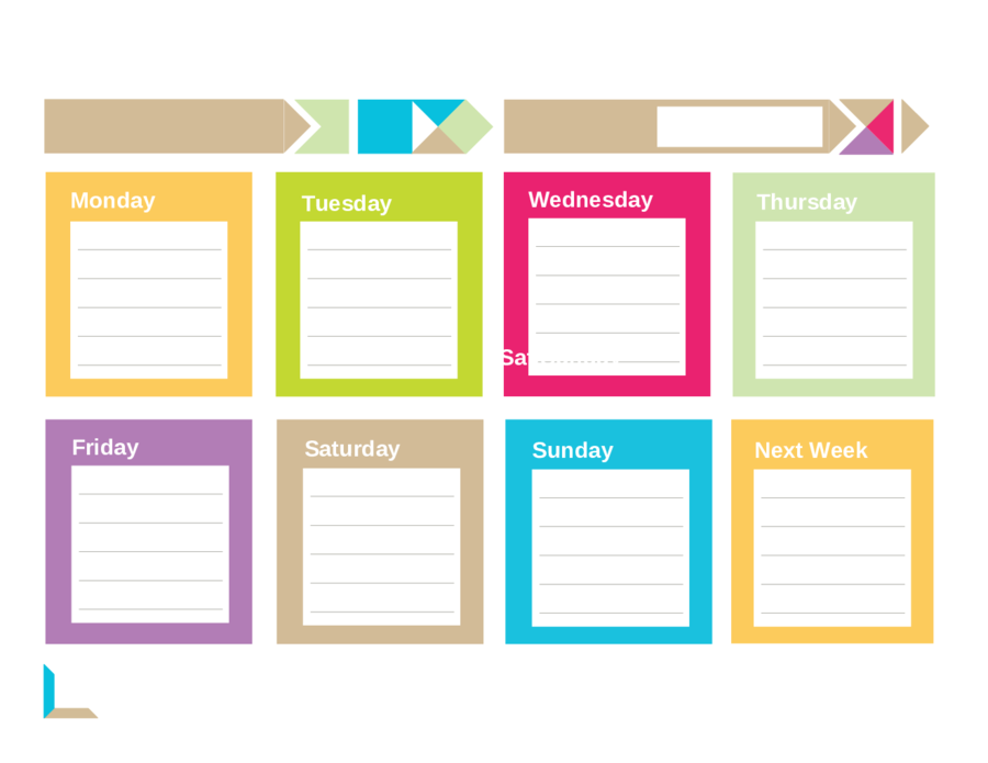 Detail Weekly Schedule Template Cute Nomer 22