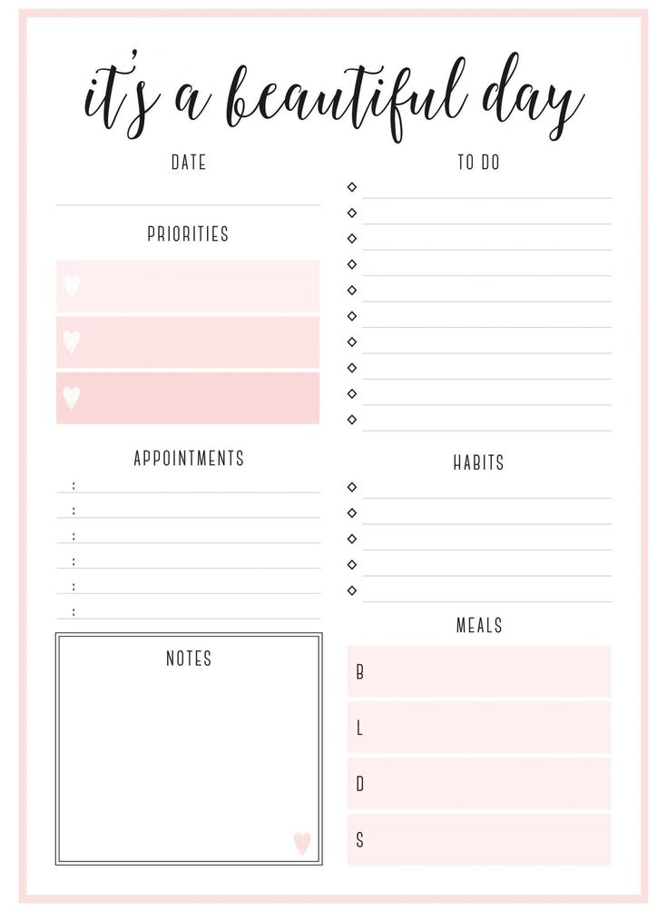Detail Weekly Schedule Template Cute Nomer 50