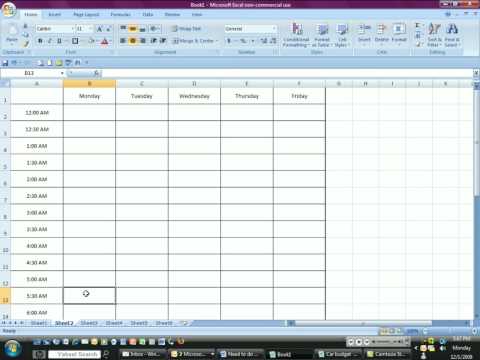 Detail Weekly Schedule Template Excel Time Management Nomer 18
