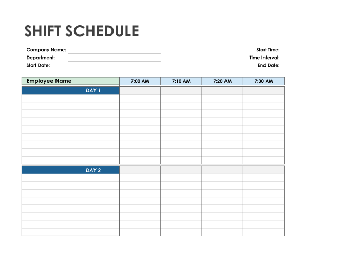 Detail Weekly Schedule Template Excel Time Management Nomer 28