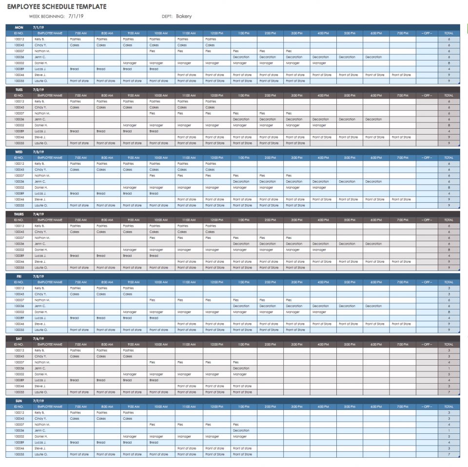 Download Weekly Schedule Template Excel Time Management Nomer 5