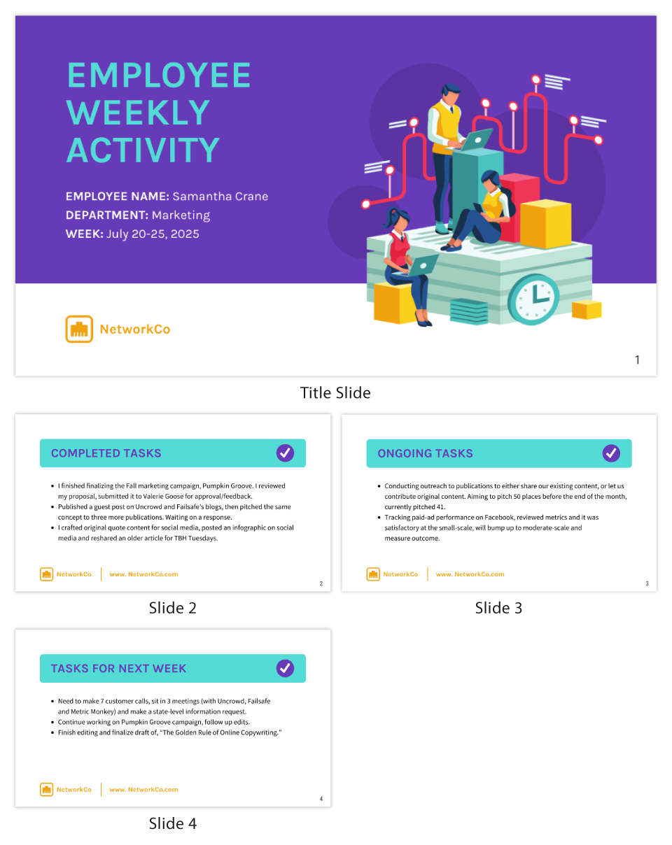 Detail Weekly Summary Report Template Nomer 51