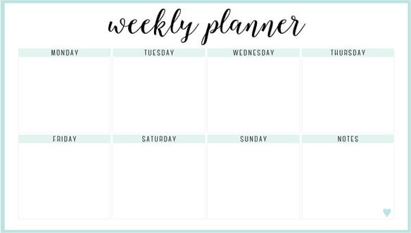 Detail Weekly Timetable Template Nomer 10