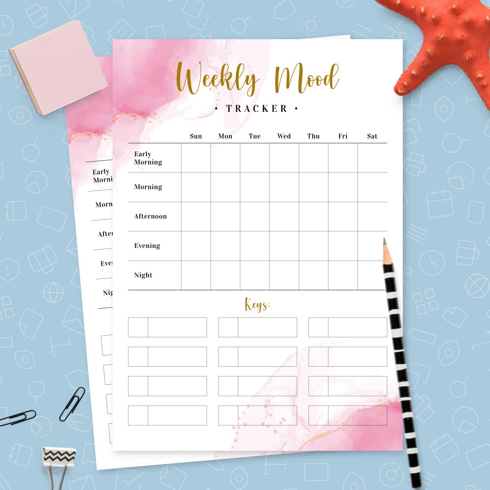 Detail Weekly Tracker Template Nomer 36