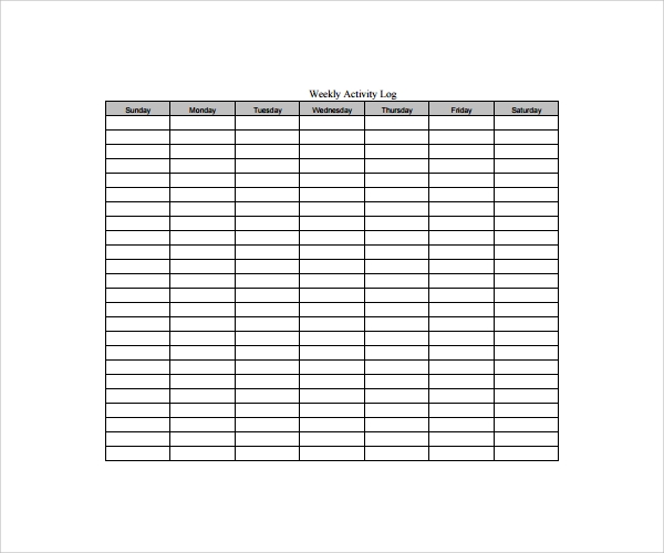 Detail Weekly Tracker Template Nomer 47
