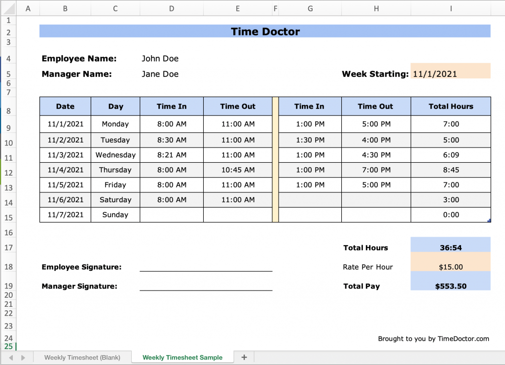 Detail Weekly Tracker Template Nomer 52