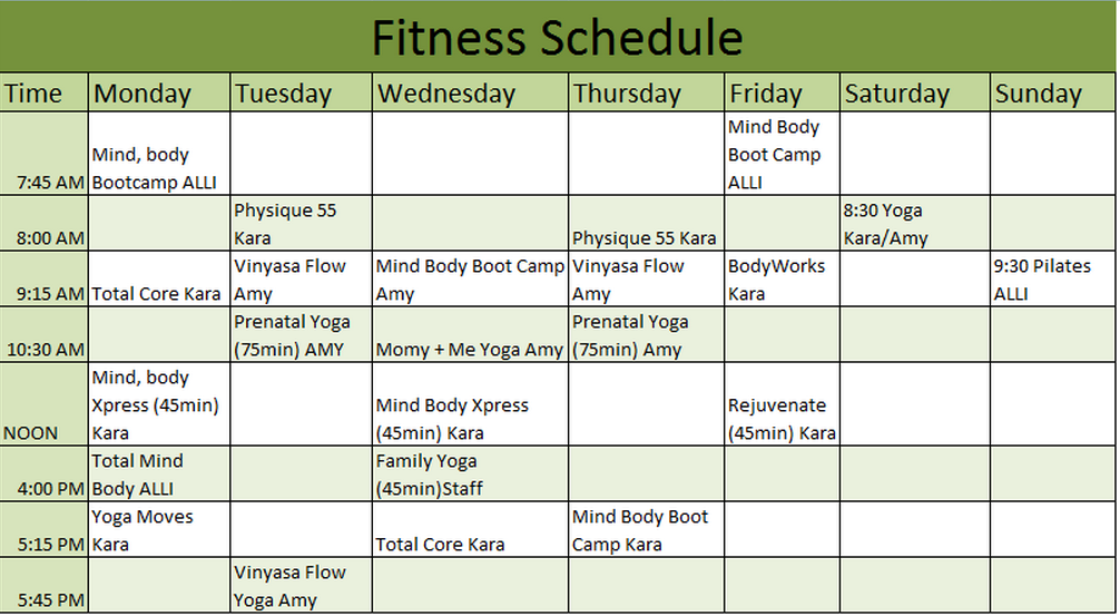 Detail Weekly Training Schedule Template Nomer 12