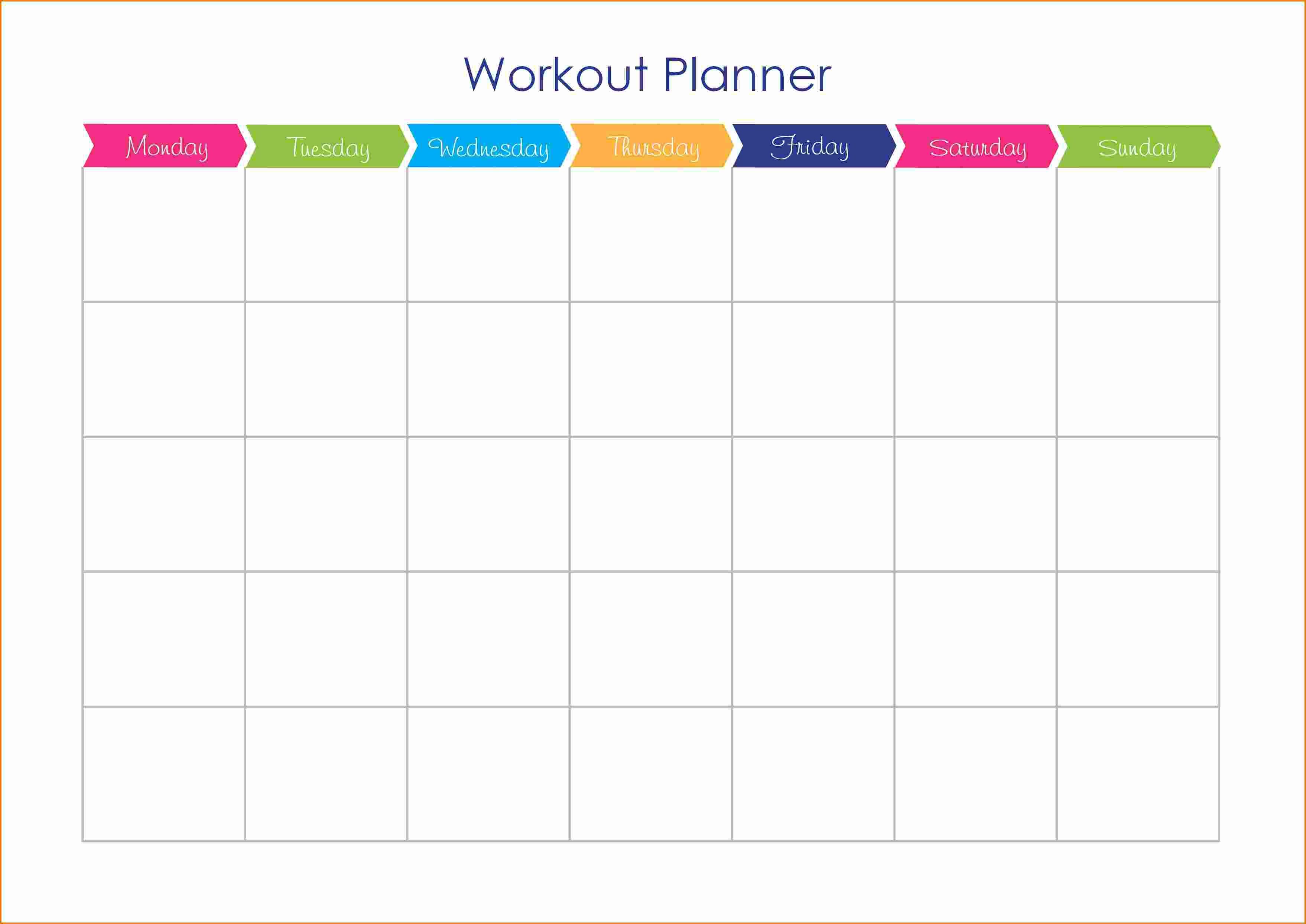 Detail Weekly Training Schedule Template Nomer 7