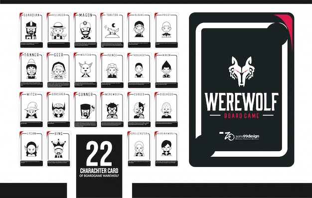 Detail Werewolf Card Template Nomer 11