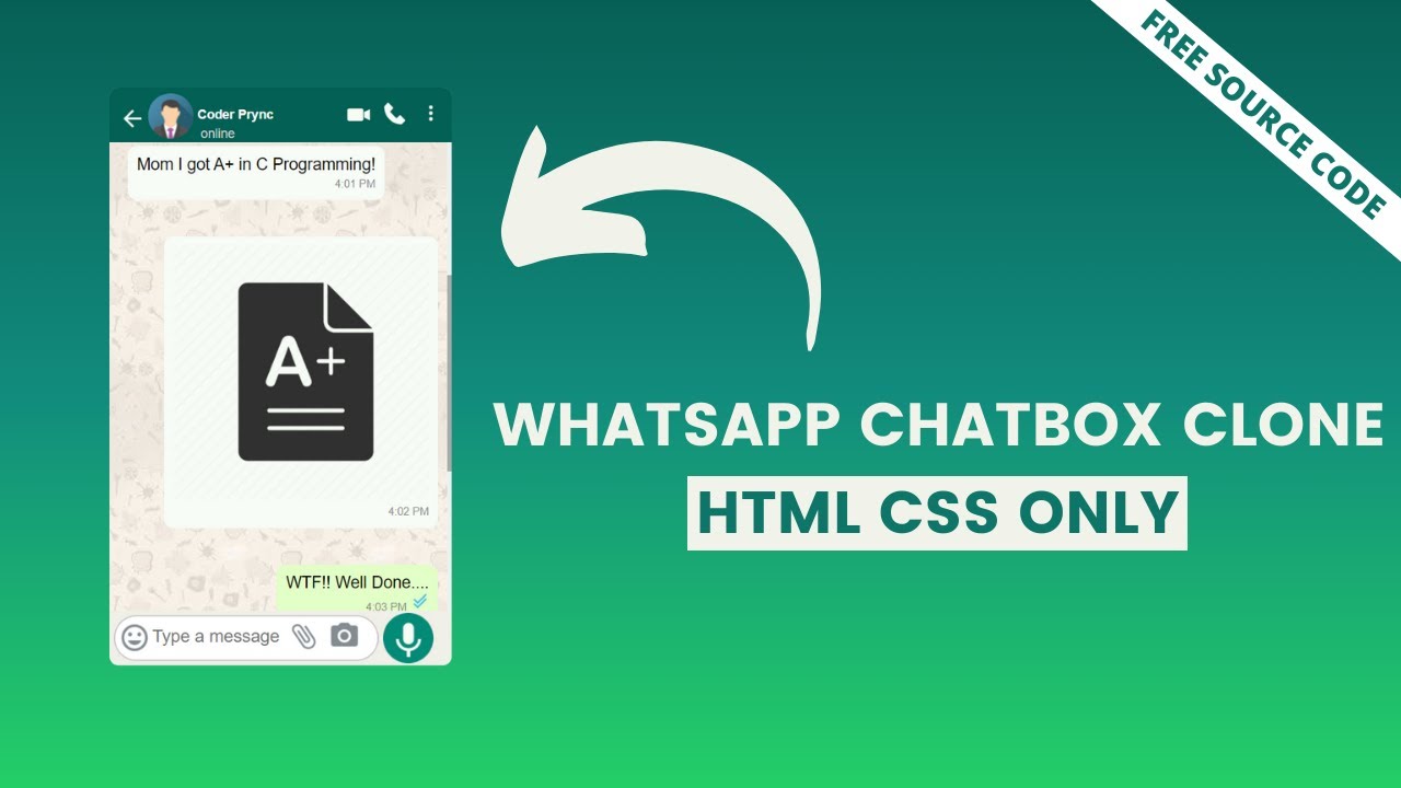 Detail Whatsapp Chat Css Template Nomer 35