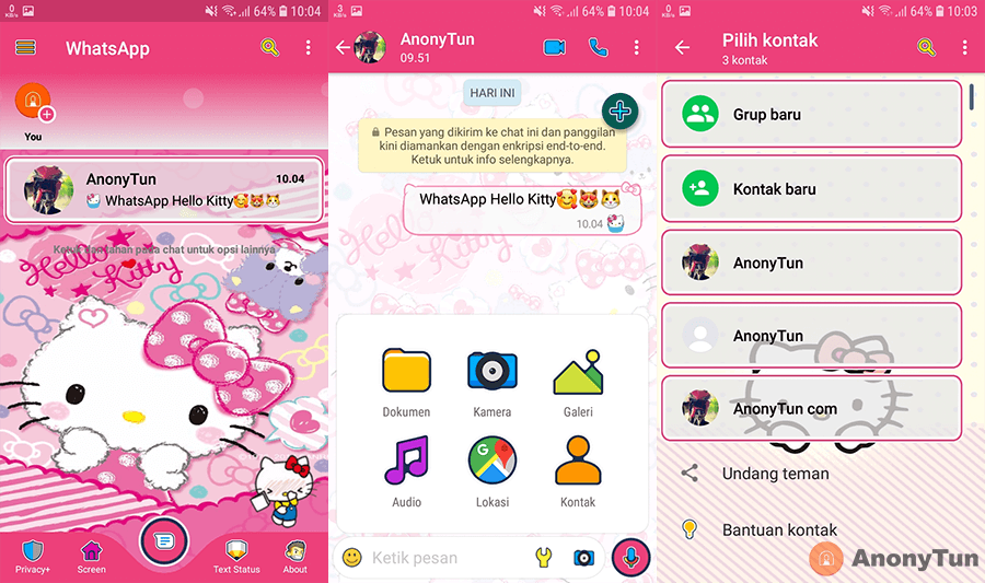 Detail Whatsapp Mod Hello Kitty Nomer 17