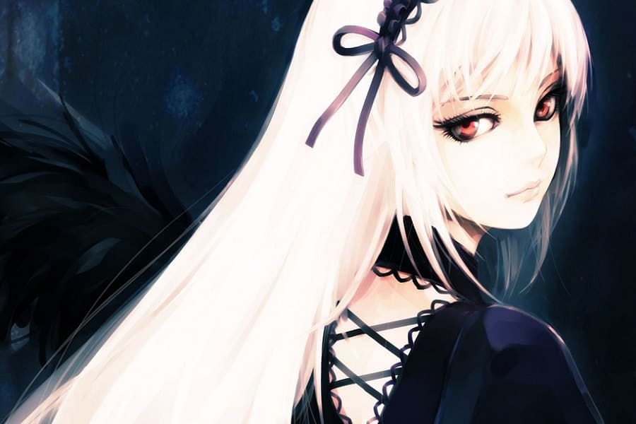 Detail White Haired Anime Girl Nomer 22