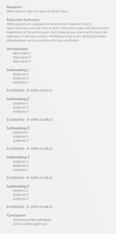 Detail White Paper Outline Template Nomer 23