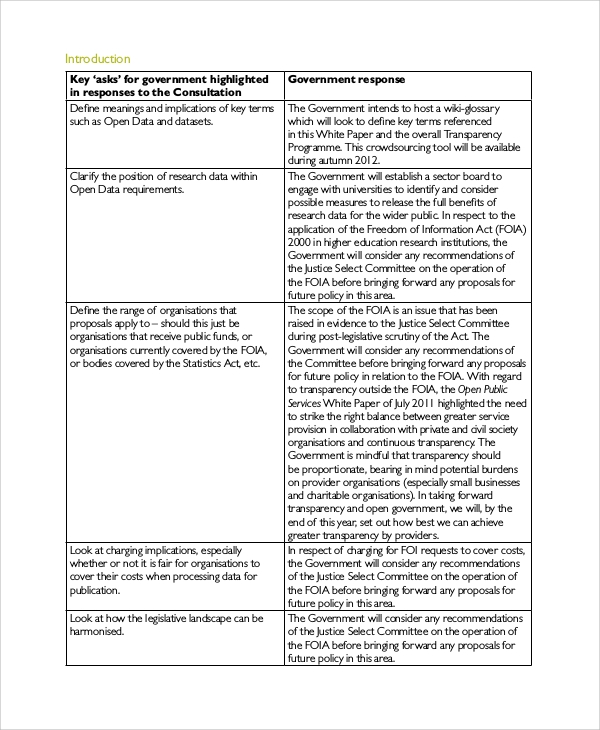 Detail White Paper Outline Template Nomer 40