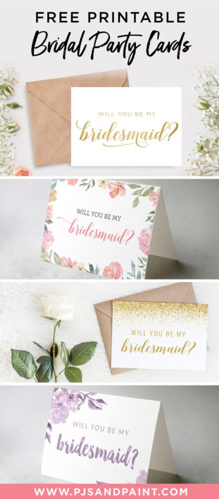 Detail Will You Be My Bridesmaid Card Template Free Nomer 13