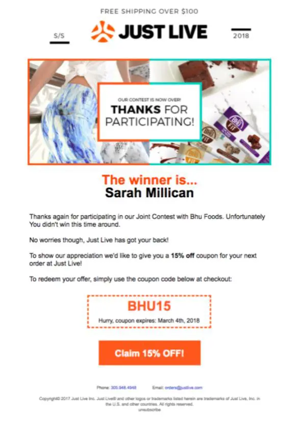 Detail Winner Announcement Template Nomer 23