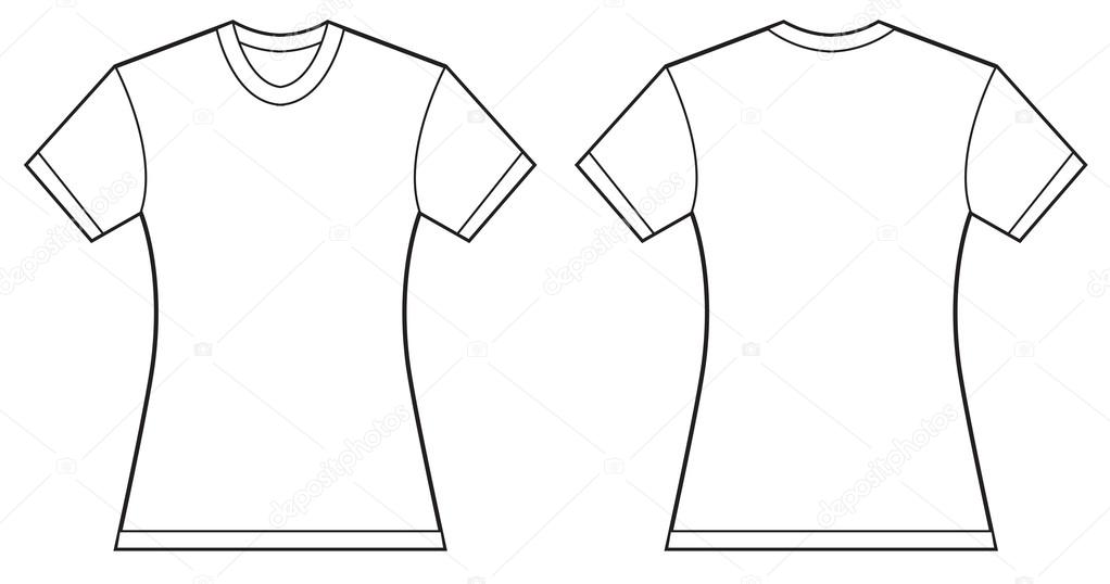 Detail Womens Shirt Template Nomer 15
