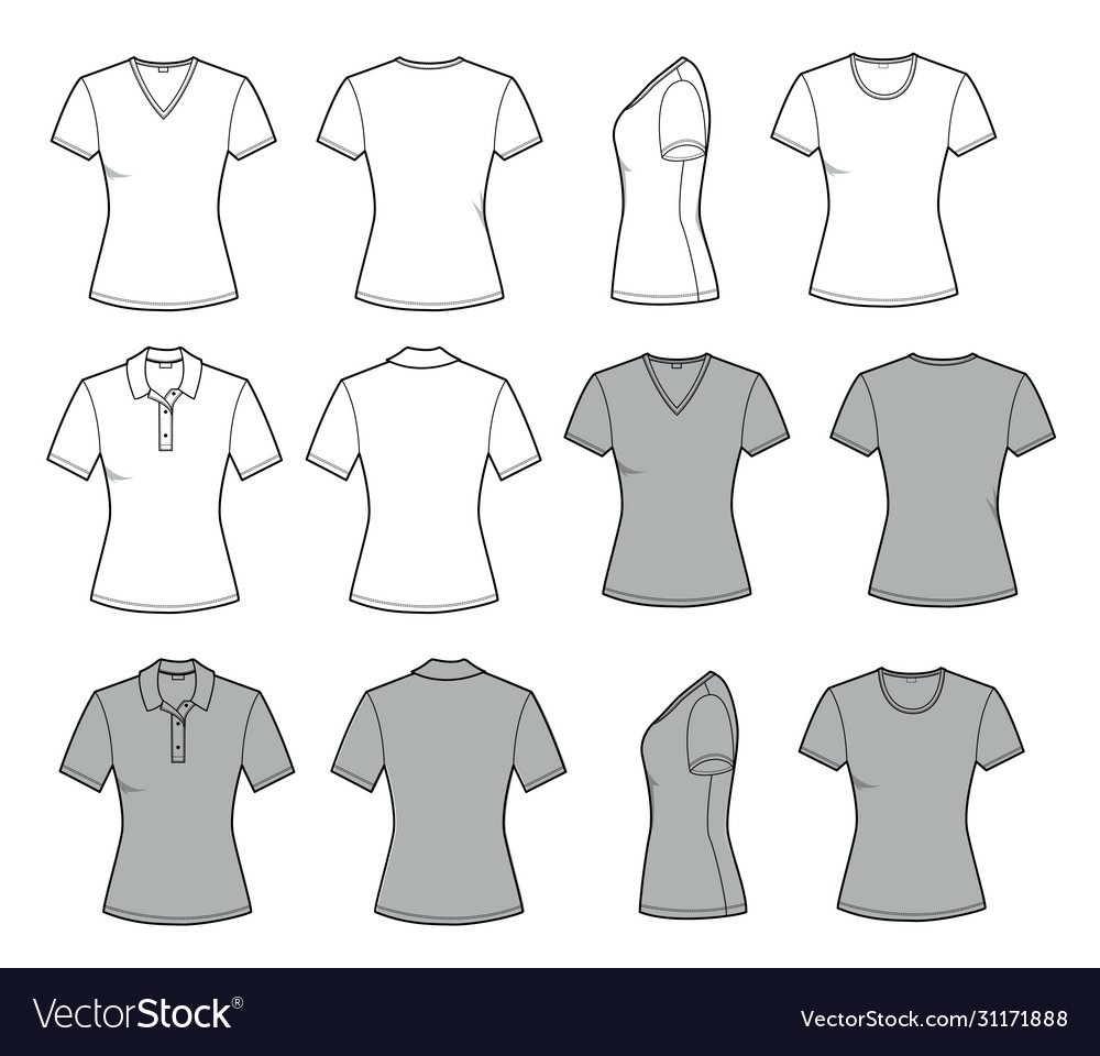 Detail Womens Shirt Template Nomer 18