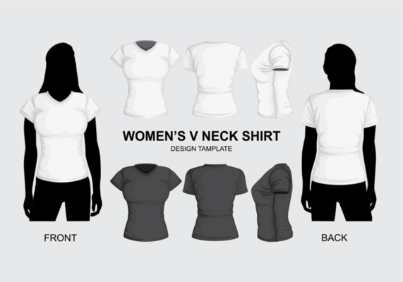 Detail Womens Shirt Template Nomer 36