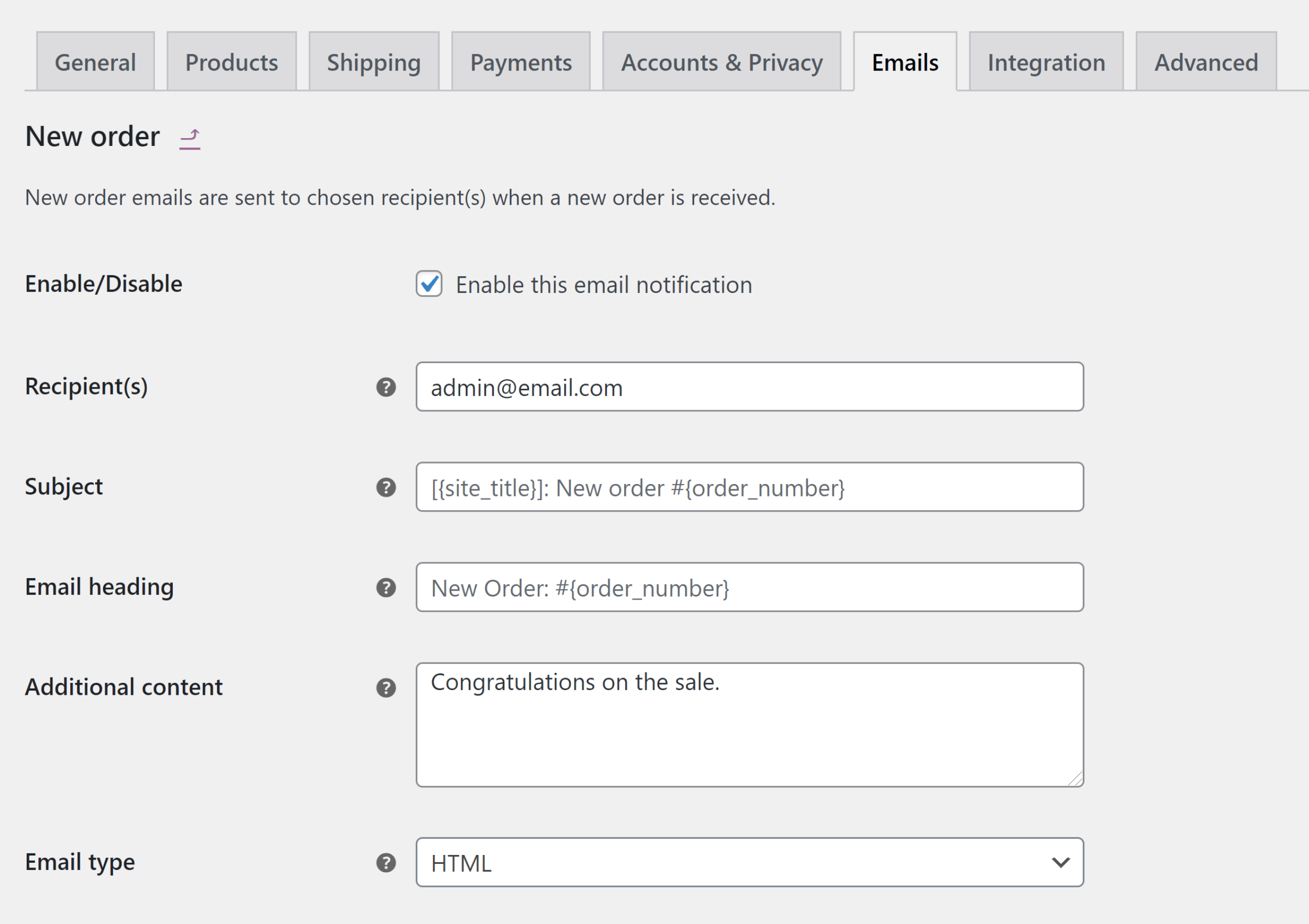 Detail Woocommerce Order Email Template Nomer 53