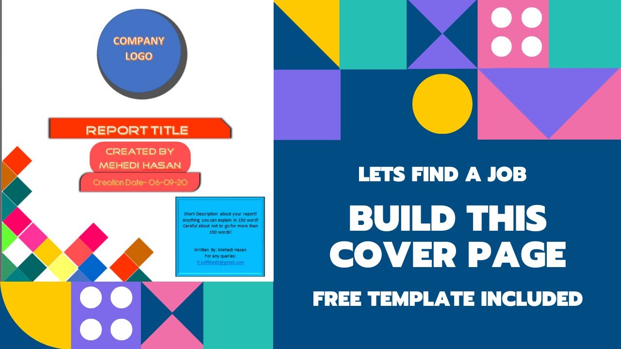 Detail Word Cover Page Template Free Download Nomer 45