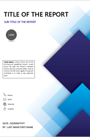 Detail Word Cover Page Template Free Download Nomer 8