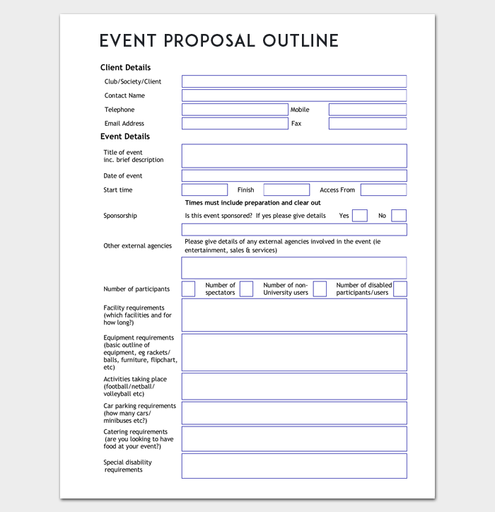 Detail Word Document Proposal Template Nomer 51