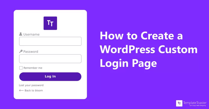 Wordpress Login Page Template - KibrisPDR