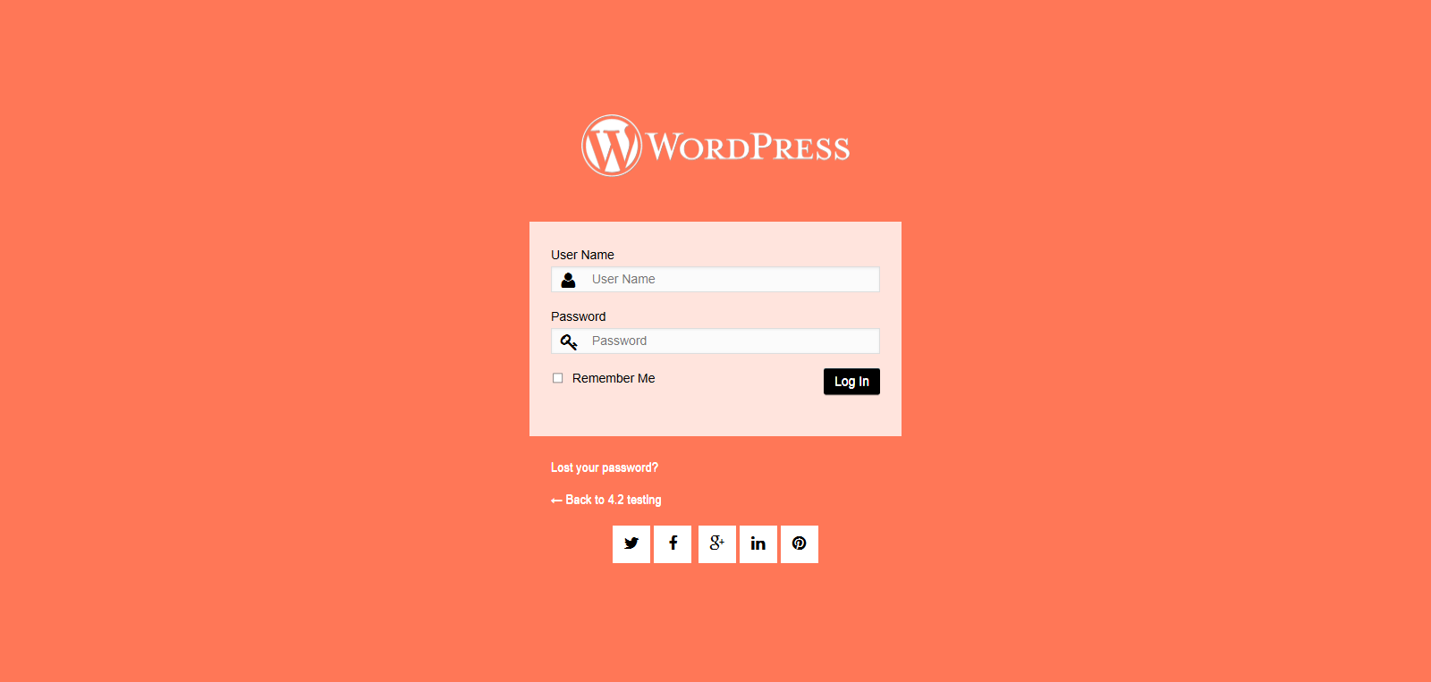 Detail Wordpress Login Page Template Nomer 8