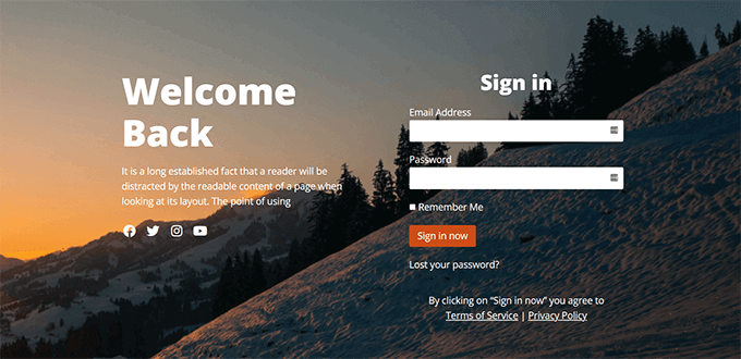 Detail Wordpress Login Page Template Nomer 37