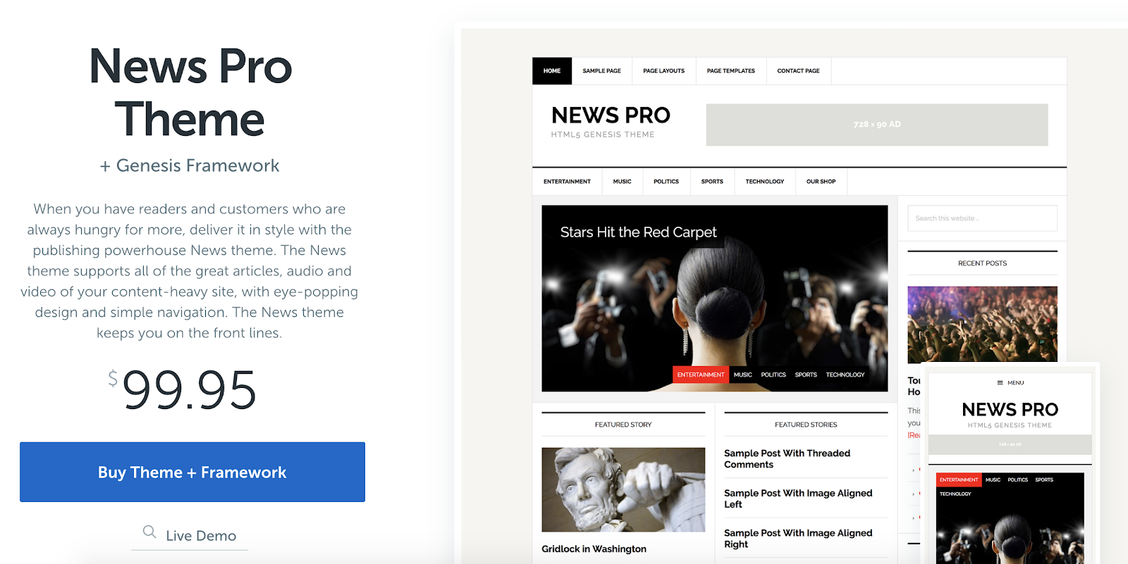 Detail Wordpress News Template Nomer 5