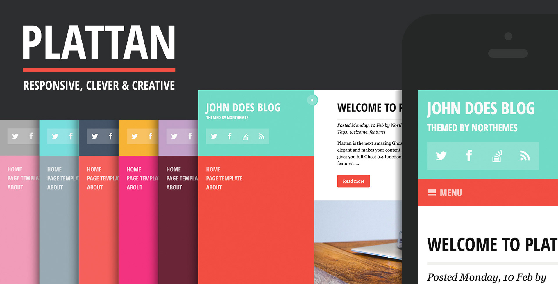 Detail Wordpress Template Flat Nomer 30