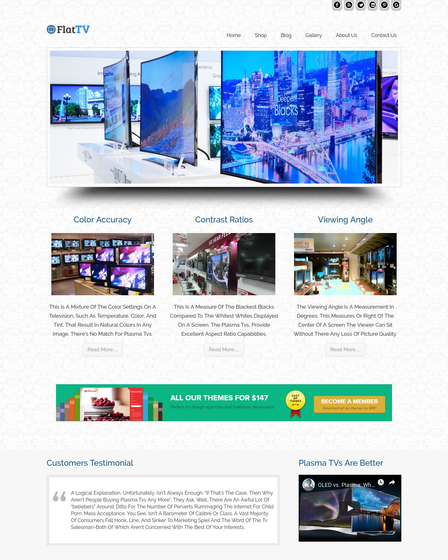 Detail Wordpress Template Flat Nomer 31