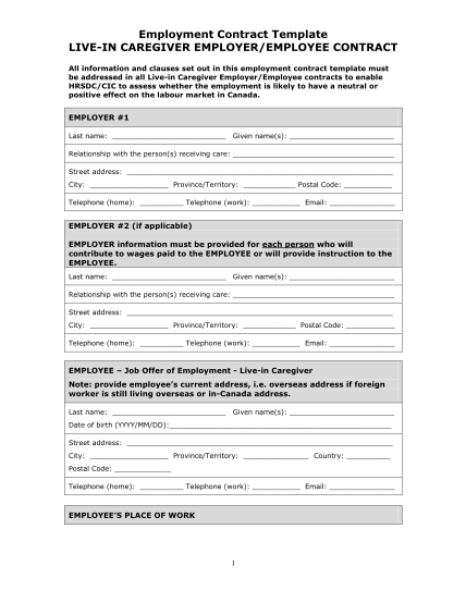 Detail Work Contract Template Nomer 31