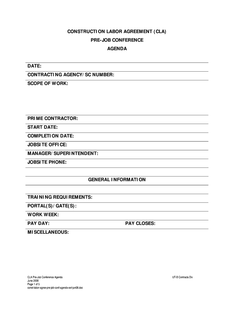 Detail Work Contract Template Nomer 35