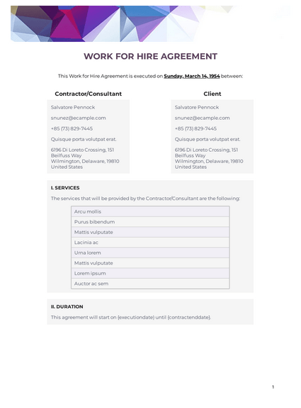 Detail Work Contract Template Nomer 41