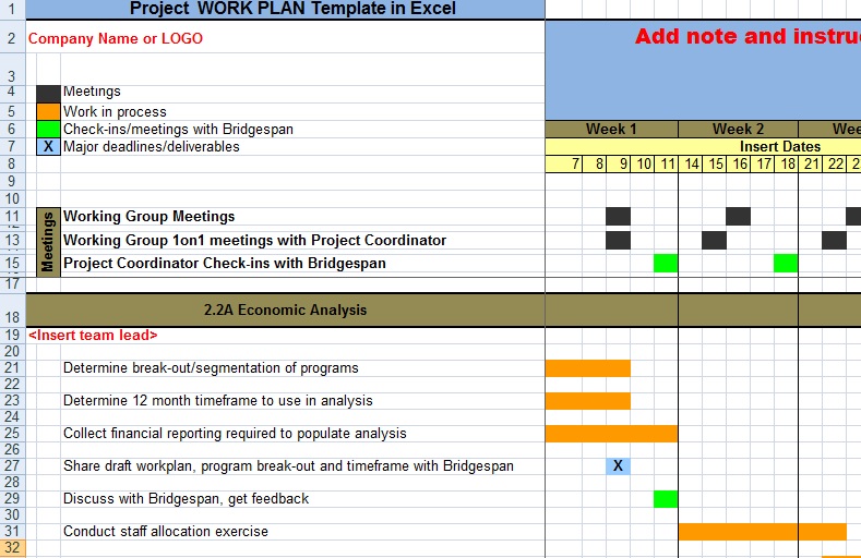 Detail Work Plan Template Nomer 50