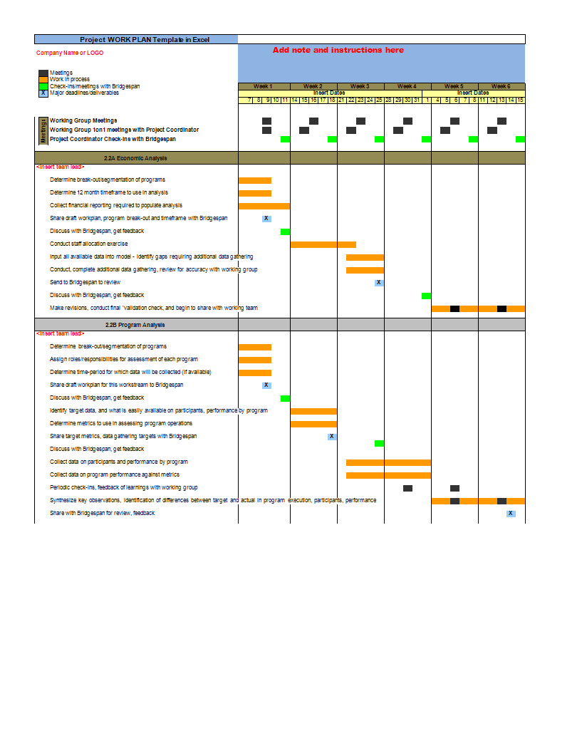 Detail Work Plan Template Nomer 51